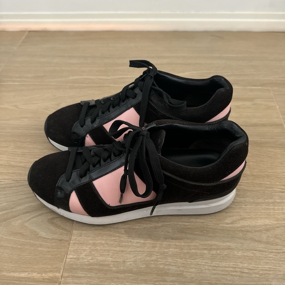 3.1 Phillip Lim Leather & Suede Sneaker, Pink & Black, Women’s US 9 - Picture 3 of 8
